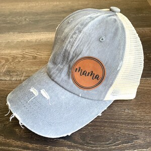 Mama Hat, Ponytail Hat, Grandma Hat, Gift for Woman, Lady’s Hat, Mother’s Day gift, Mom gift, Gift for Mom