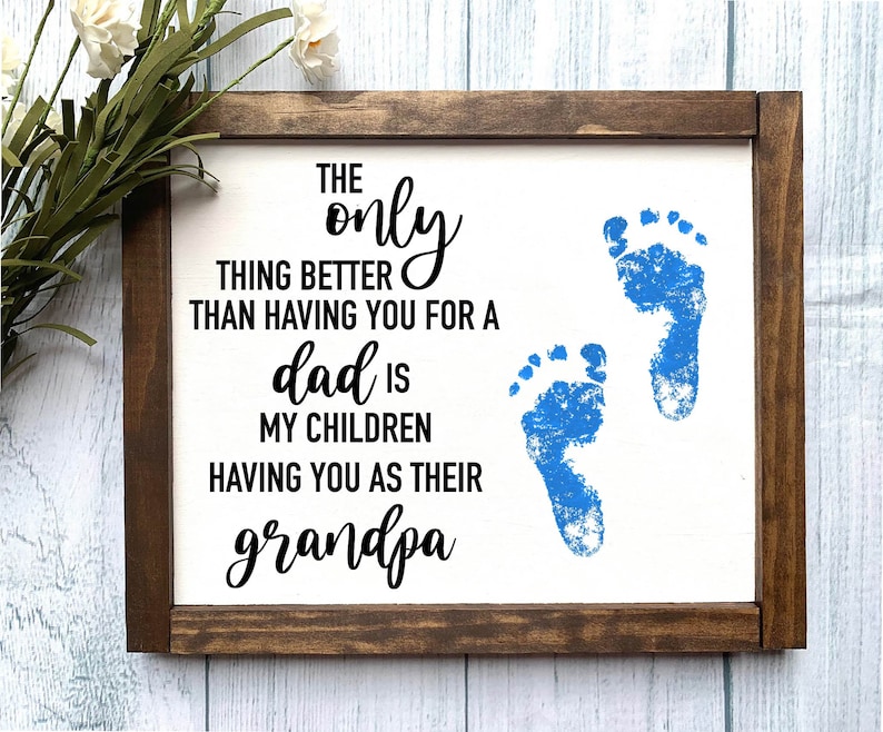 GRANDPA Father's Day Gift Father's Day Sign DIY Etsy