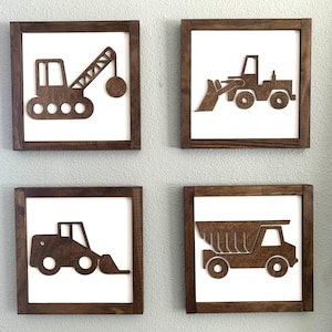Boy’s Construction Theme Room Decor, Construction Truck Signs, Boy’s Bedroom Decor, Bedroom Decor