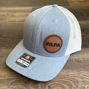 Papa Hat, Richardson 112 Trucker Hat, Grandpa Hat, Gift for Man, Man&#39;s Hat, Father’s Day gift, Trucker Hat for Grandpa