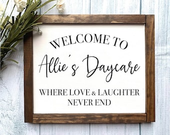 Welcome To Daycare Sign, Daycare Sign, Daycare Provider Gift, Daycare Center Gift, Gift for Daycare Center, Gift for Babysitter