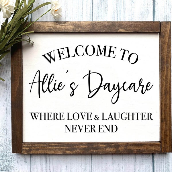 Welcome To Daycare Sign, Daycare Sign, Daycare Provider Gift, Daycare Center Gift, Gift for Daycare Center, Gift for Babysitter