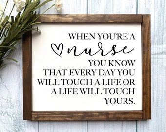 Nurse Wooden Sign, Nurse Gift, I'm A Nurse, Nursing Gift, Nursing Sign, Nurse Decor, Thank A Nurse, Rustic Home Decor, Farmhouse Sign