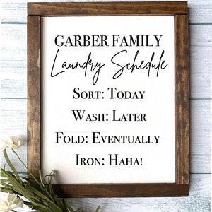 Laundry Farmhouse Wooden Sign, Laundry Room Decor, Laundry Room Sign, Housewarming Gift, Home Decor, Gift, Rustic Home Decor, Farmhouse Sign