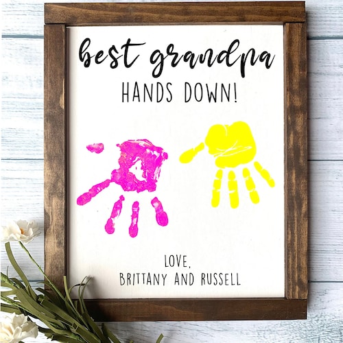 Grandpa Dad And Kids - Personalized Father's Day Sign - Gift For Father's Day main image 1