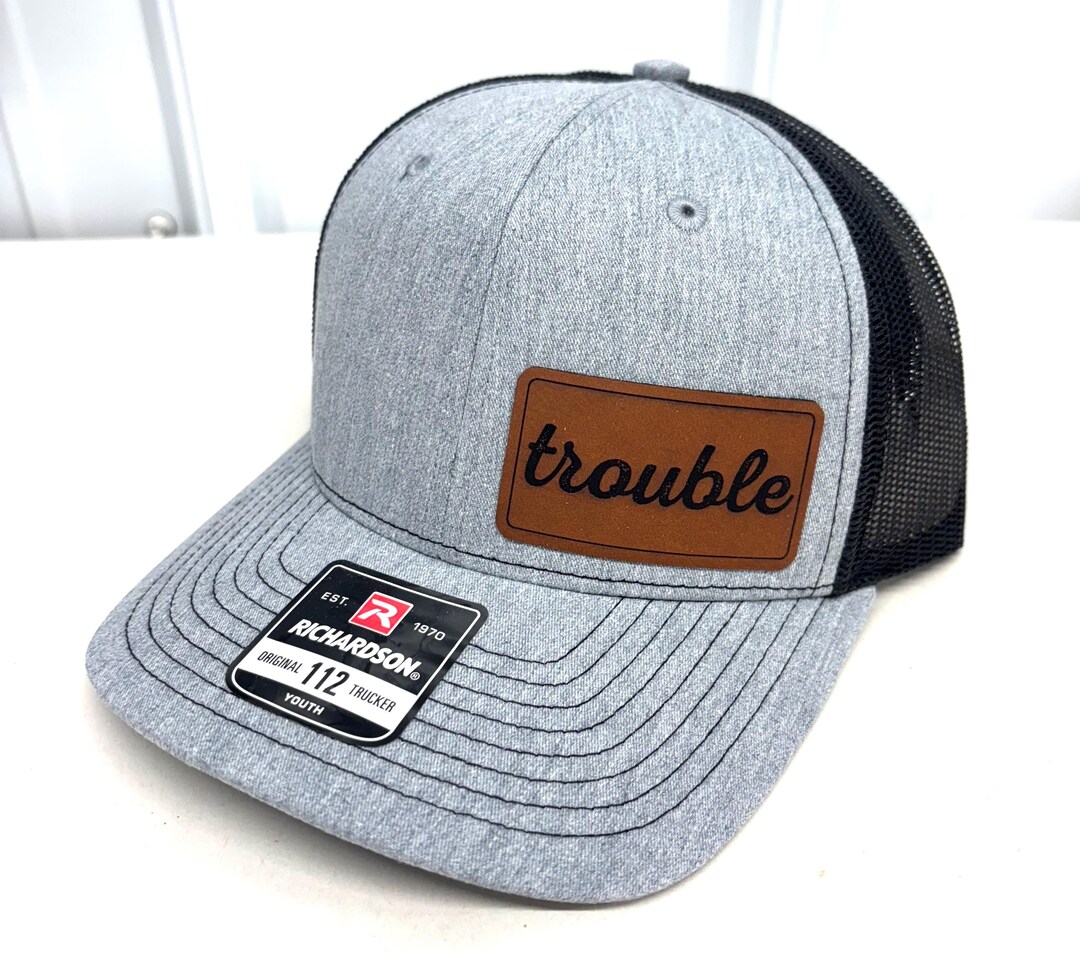 Trouble Hat, Richardson 112 Trucker Hat, Funny Hat, Gift for Man