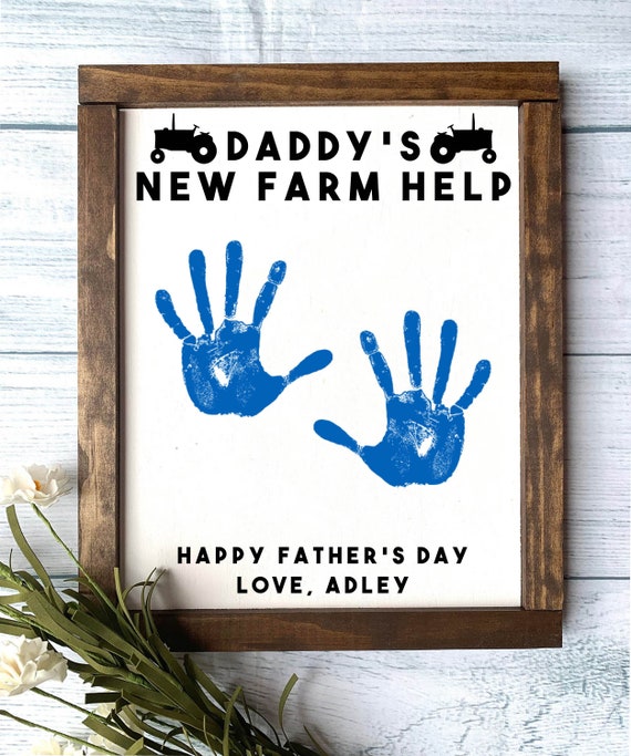 Daddy s New Farm Help Father s Day Gift Father s Day Wooden Sign