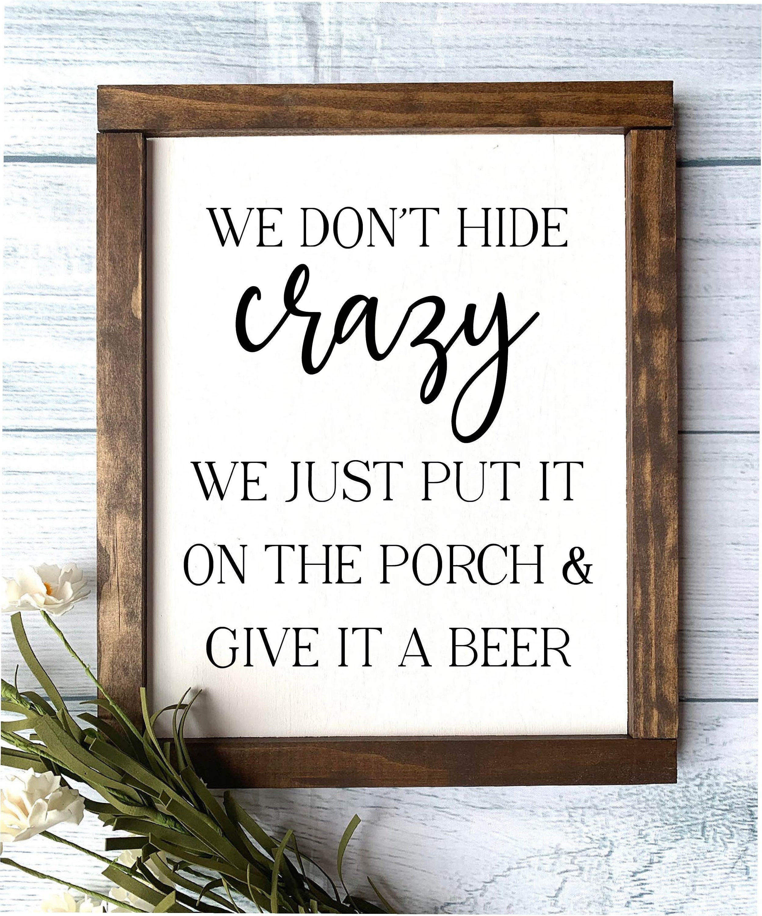 Cartello In Legno Umoristico 30x40 Cm: 'Solo Ben Darten Non è Sufficiente, Bisogna Bere Birra' – Made In Germany