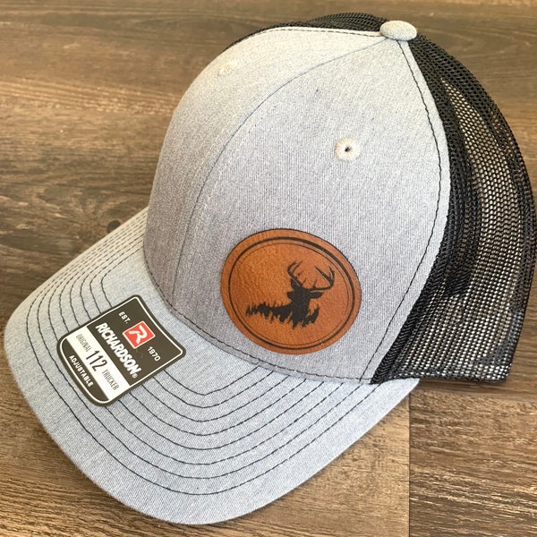 Men’s Deer Hat, Richardson 112 Trucker Hat, Hunting Hat, Gift for Hunter, Gift for Dad, Father’s Day gift, Trucker Hat for Dad