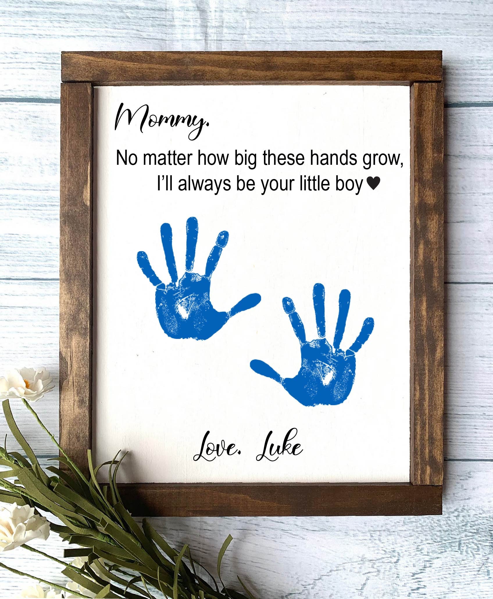 Handprint Christmas Gift Ideas For Mom From Kids First Christmas