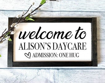 Welcome To Daycare Sign, Daycare Sign, Daycare Provider Gift, Daycare Center Gift, Gift for Daycare Center, Gift for Babysitter