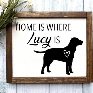 Lab Dog Wooden Sign, Dog Lover Decor, Dog Sign, Home Decor, Gift, Rustic Home Decor, Farmhouse Sign, Mother's Day Gift, Dog Mom