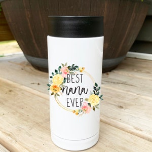 Best Nana Ever Can Cooler - Skinny Can Cooler, Beer Can Cooler, Can Holder, Christmas Gift, Drinking Gift, Gift, Gift for Grandma