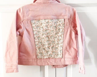 Pink Denim Jacket Etsy
