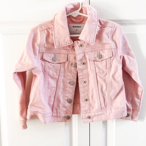 Restyled Girls Pink Denim Jacket | Etsy