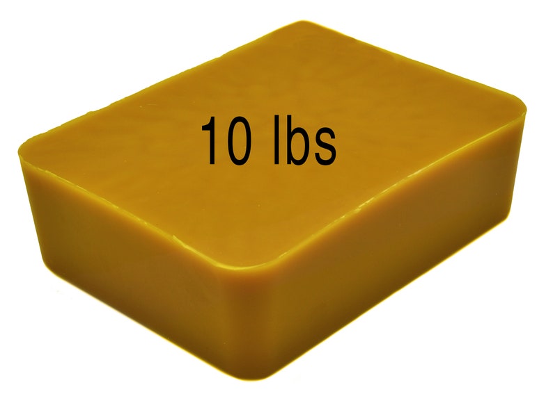 Bulk Yellow Beeswax Block or Pellets- Pure & Local USA 