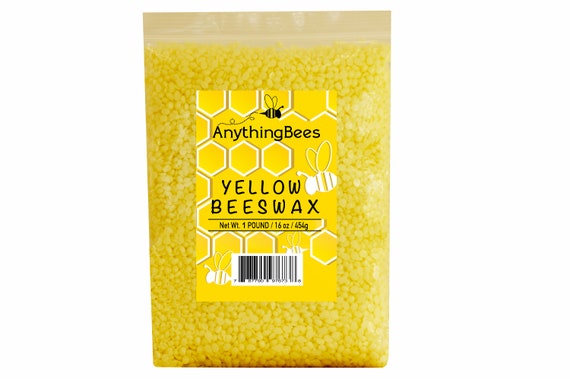 Yellow Beeswax Pellets, 100% Pure Organic, Great Smell, Cosmetic