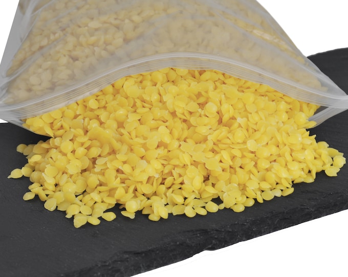 Yellow Beeswax Pellets, 100 Pure Organic, Great Smell, Cosmetic Grade