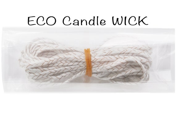 Flat Braid Wick, All Sizes Cotton Candle Wicks, Pillar Candle
