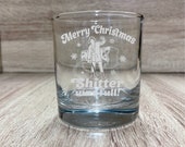 Griswold National Lampoons Christmas Vacation inspired drinking glass, made in the USA, whiskey glass, gift for her, gift for him, 11oz