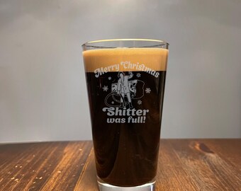 Griswold National Lampoons Christmas Vacation inspired drinking glass, made in the USA, pint glass, gift for her, gift for him, 16oz