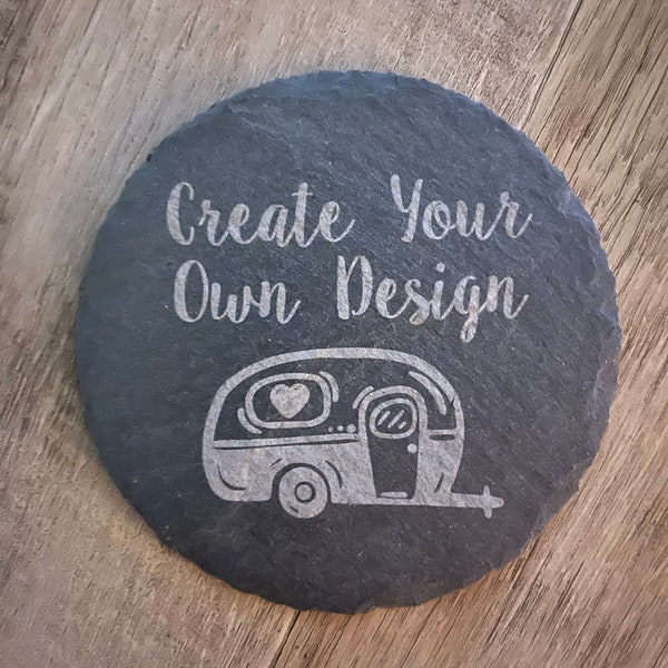 Custom design your own slate coasters, Set of 4, Double, Single, Wedding Gifts, Drink Coasters, Personalized, Engraved