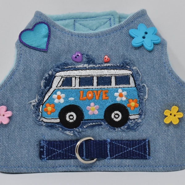 Retro Style Dog Harness - Vintage Microbus - Fashion Harness
