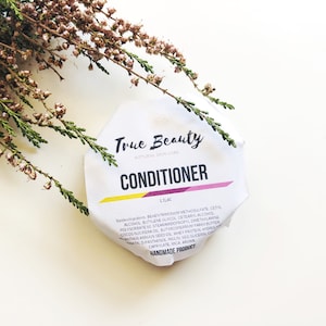 Zero waste conditioner bar, solid conditioner, natural, organic, handmade, keratin, vegan