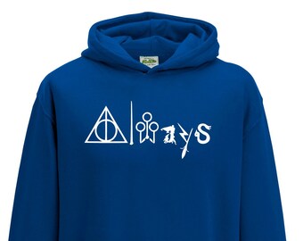 Kids Harry Potter Deathly Hallows Always Wizard Hogwarts Gryffindor 1400 Hoodie Etsy UK