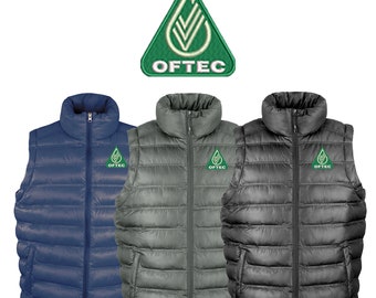 Oftec Oil Firing Technical Association Embroidered Padded Gilet With Optional Personalisation Your Name/Company embroidered on the side