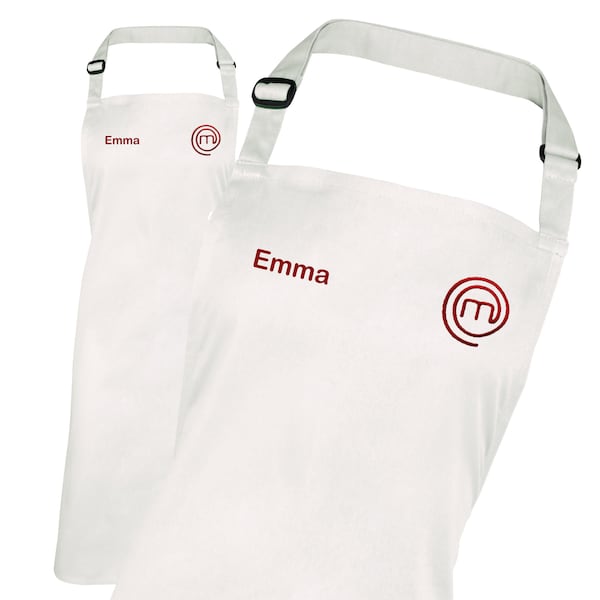 Personalised Masterchef Cooking Apron Embroidered with name