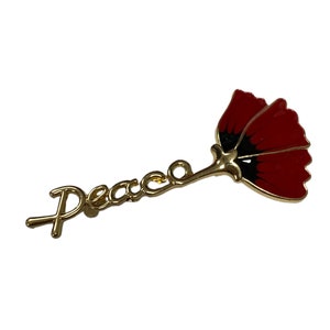 Poppy Pin Cross Brooch 2022 UK Seller Poppy Badge Keepsake Gifts Poppy Accessories Women Remembrance Day Memorial Day Poppy Day