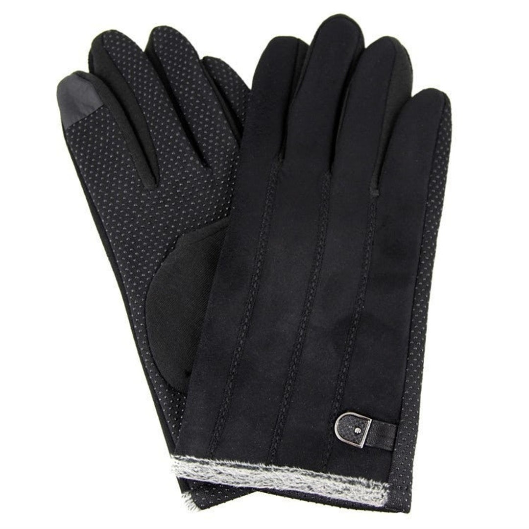Mens Touch Screen Gloves UK Seller Fleece Lined Fancy Gloves Christmas