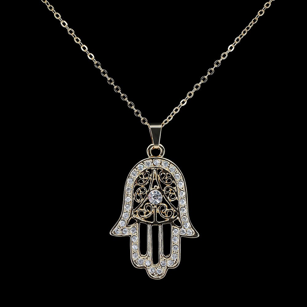 Gold Hamsa Hand Necklace and Earring Set for Women Mum Sister - Etsy UK