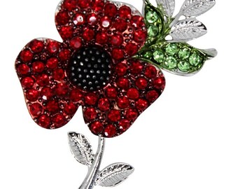 Poppy Pins Poppy Brooch 2021 UK Seller Poppy Keepsake Gifts Poppy Accessories Women Remembrance Day Memorial Day Poppy Day