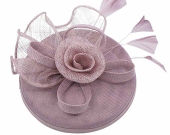 Mauve Fascinator - Etsy UK
