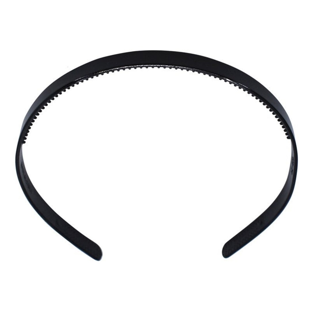 3 Pack Black Thin 8mm Plastic Headband With Grips Teeth Narrow - Etsy