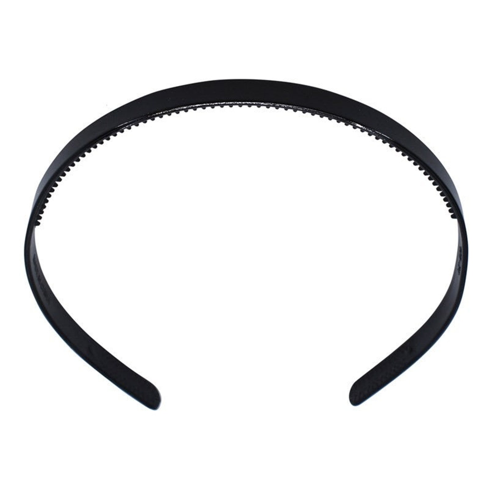 3 Pack Black Thin 8mm Plastic Headband With Grips Teeth Narrow | Etsy
