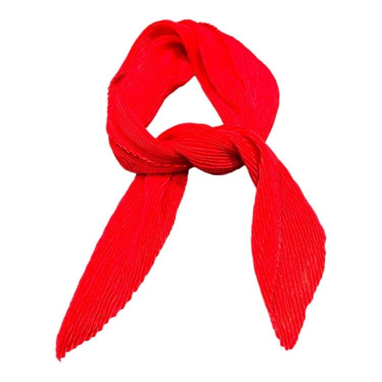 Red chiffon neck scarf sale