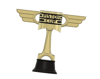 Piston Cup Pokal 3D Datei für 3D Druck
