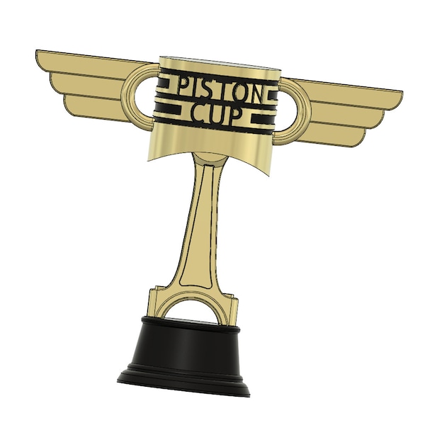 Piston Cup Pokal 3D Datei für 3D Druck