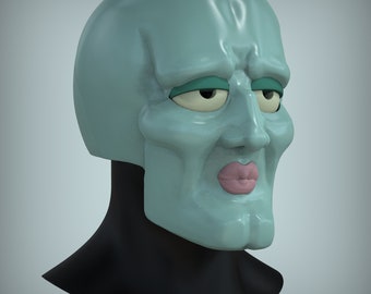 Handsome Squidward / Sexy Thaddäus Maske // 3D Datei