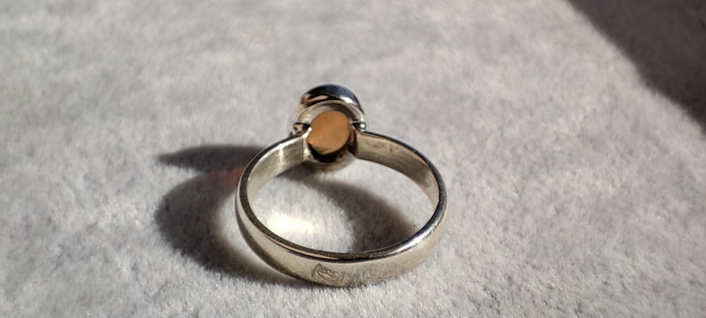 Pinfire Opal Ring. 925 Sterling silver Natural Ethiopian Opal Ring. Welo Opal. Opal High quality ring. Handmade.Real Opal Ring. image 7
