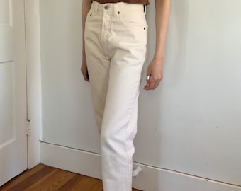 Vintage 90s Pale Peach Jeans / Size XS