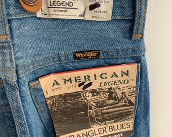 Vintage 90s Deadstock Wrangler Youth Suspender Jeans / Size