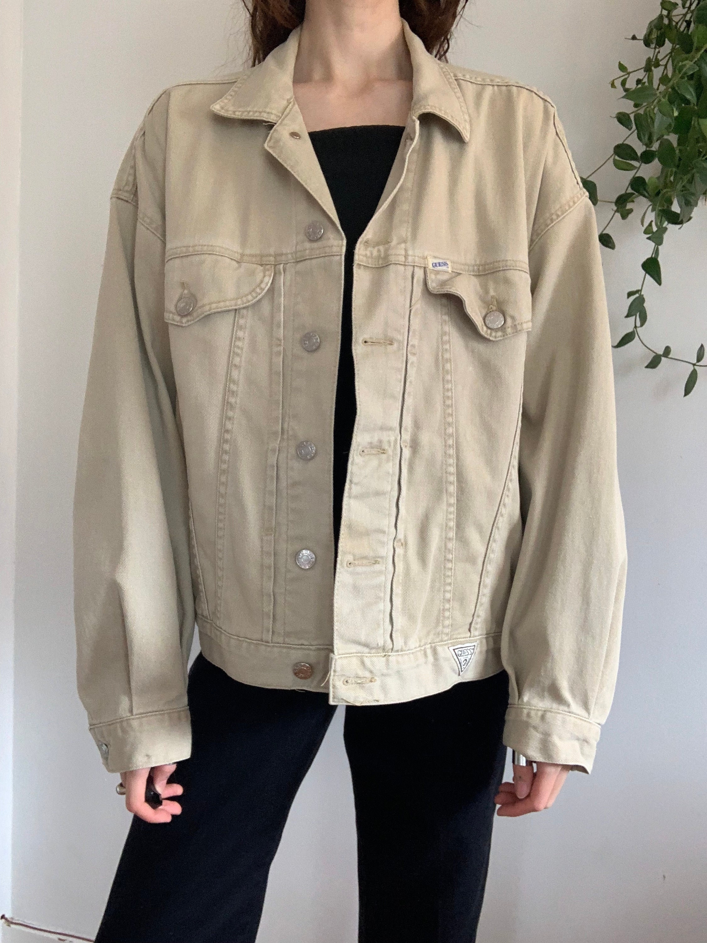 ★COOR★ Pintuck pointed over-dyed denim zip-up (faded beige KIDPIK Boys Stretch Garment Dyed Colored Denim Jean Jacket