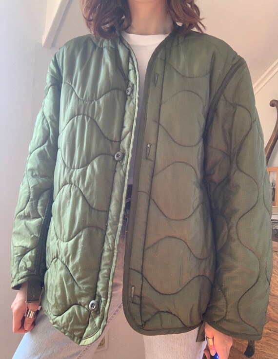 Vintage US Army Military Liner Jacket / Size Small