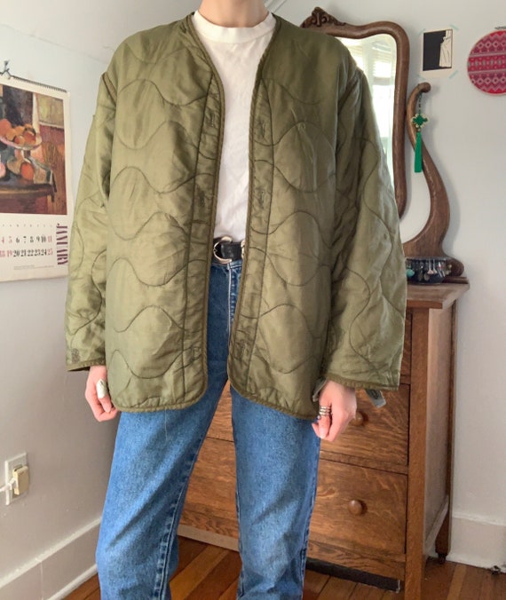 Vintage US Army Military Liner Jacket / Size Small
