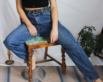 Vintage Orange Tab Levis | 35" Waist | Size XL or XXL 1970s 70s Denim High Waisted Jeans Plus Size Vintage 100% Cotton | Vintage Denim Jeans