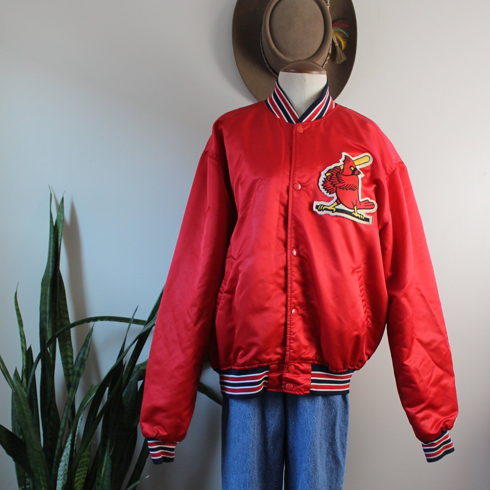 Vintage Diamond Collection Starter Jacket St. Louis Cardinals Size XL Red  MLB